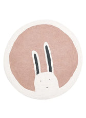 Cartoon round Carpet Owl Panda Rainbow Printed Nordic Thickened Anti-Fall Mat Bedroom Bedside Children Game Crawling Mat