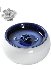 1.5L Electric Ceramic Water Fountain for Cats and Dogs, Automatic Cat Water Dispenser, Pet Bowl