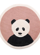 Cartoon round Carpet Owl Panda Rainbow Printed Nordic Thickened Anti-Fall Mat Bedroom Bedside Children Game Crawling Mat