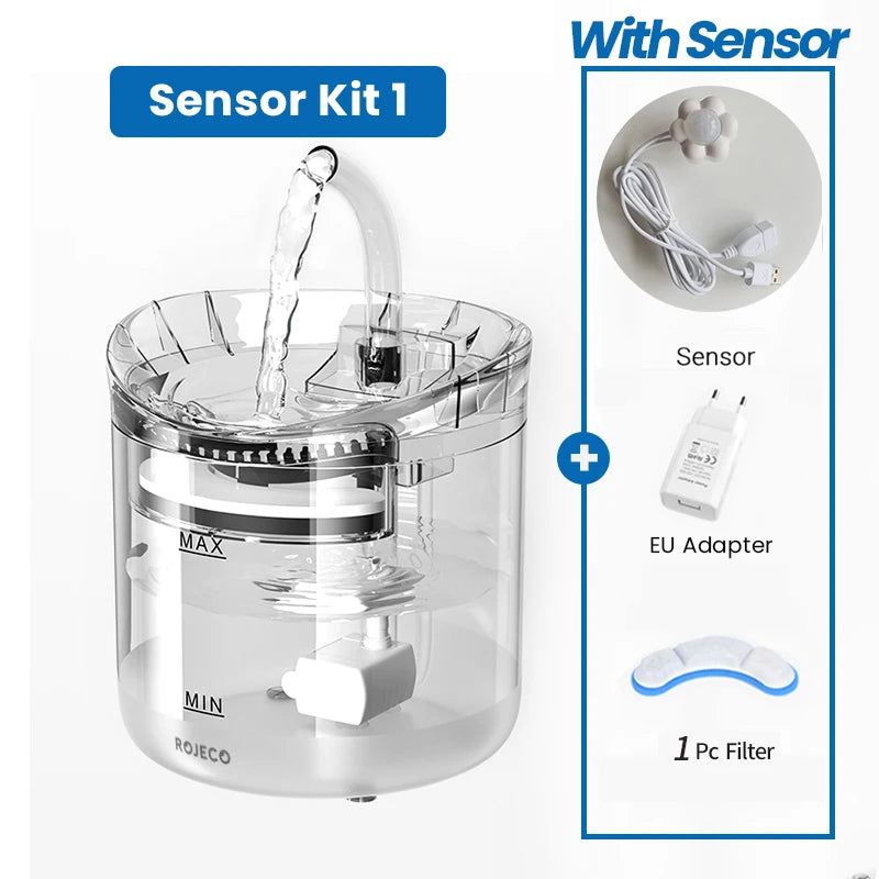 Cat Water Fountain Automatic Pet Water Dispenser Pet Smart Drinker for Cats Auto Sensor Cat Drinking Fountain Accessories