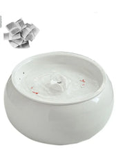 1.5L Electric Ceramic Water Fountain for Cats and Dogs, Automatic Cat Water Dispenser, Pet Bowl