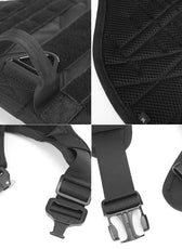 Metal Buckle Tactical Dog Harness MOLLE Pet Train Vest German Shepherd Leash Hound Golden Retriever Labrador Saint Bernard Husky