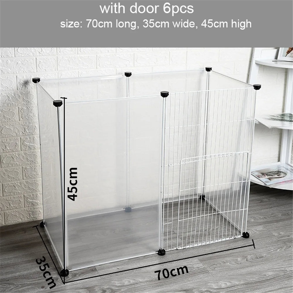 Foldable Pet Playpen Dog Fence Puppy Kennel House Exercise Training Puppy Kitten Space Dogs Supplies Rabbits Guinea Pig Cage