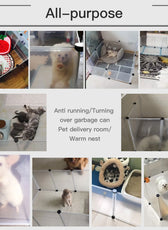 Foldable Pet Playpen Dog Fence Puppy Kennel House Exercise Training Puppy Kitten Space Dogs Supplies Rabbits Guinea Pig Cage