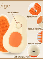 3 in 1 Pet Brush Cat Steam Brush Comb Dog Brush Electric Spray Cat Hair Brushes Massage Pet Grooming Hair Removal Combs