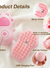 3 in 1 Pet Brush Cat Steam Brush Comb Dog Brush Electric Spray Cat Hair Brushes Massage Pet Grooming Hair Removal Combs