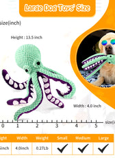 Pet Plush Toy Cat Dog Voice Octopus Shell Puzzle Toy Bite Resistant Interactive Pet Dog Teeth Cleaning Chew Toy Pet Supplies