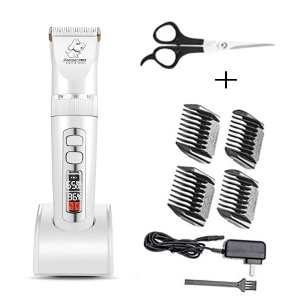 Baorun P9 Dog Hair Trimmer Electrical Pet Professional Grooming Machine Rechargeable Shaver Hair Cutter Cat Haircut Clipper