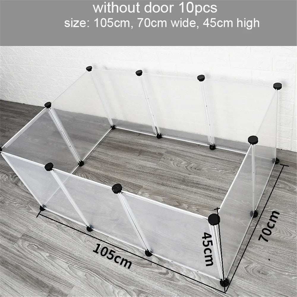Foldable Pet Playpen Dog Fence Puppy Kennel House Exercise Training Puppy Kitten Space Dogs Supplies Rabbits Guinea Pig Cage