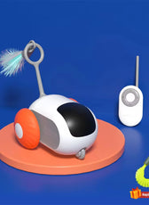 Smart Cat Toy Car Interactive Cat Toy Ball Automatic Rolling Remote Control Toy Car Indoor Cat Accessories Pet Kitten Supplies
