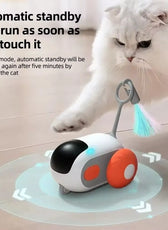 Smart Cat Toy Car Interactive Cat Toy Ball Automatic Rolling Remote Control Toy Car Indoor Cat Accessories Pet Kitten Supplies
