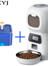 Automatic Cat Feeder 3.5L Dog Dry Food Dispenser Bowl 2L Pet Dogs Water Fountain Drinking Feeding for Pet Smart Tuya WIFI Feeder