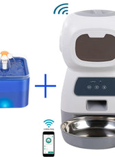 Automatic Cat Feeder 3.5L Dog Dry Food Dispenser Bowl 2L Pet Dogs Water Fountain Drinking Feeding for Pet Smart Tuya WIFI Feeder