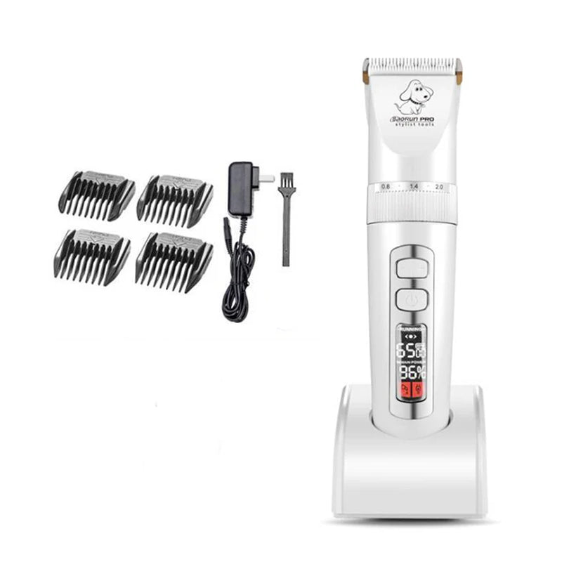 Baorun P9 Dog Hair Trimmer Electrical Pet Professional Grooming Machine Rechargeable Shaver Hair Cutter Cat Haircut Clipper