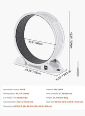 VEVOR Cat Exercise Wheel with Pedometer 40.8