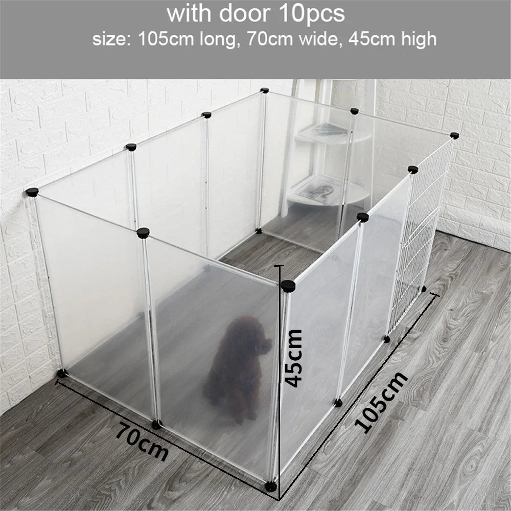 Foldable Pet Playpen Dog Fence Puppy Kennel House Exercise Training Puppy Kitten Space Dogs Supplies Rabbits Guinea Pig Cage