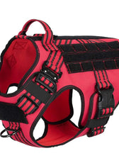 Metal Buckle Tactical Dog Harness MOLLE Pet Train Vest German Shepherd Leash Hound Golden Retriever Labrador Saint Bernard Husky