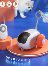 Smart Cat Toy Car Interactive Cat Toy Ball Automatic Rolling Remote Control Toy Car Indoor Cat Accessories Pet Kitten Supplies