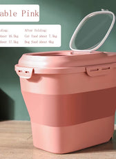 23L Airtight Food Storage Container for Pet Food Dry Cat Food Box Bag Moisture Proof Seal, Measuring Cup Kitten Litter Products