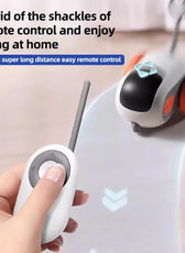 Smart Cat Toy Car Interactive Cat Toy Ball Automatic Rolling Remote Control Toy Car Indoor Cat Accessories Pet Kitten Supplies