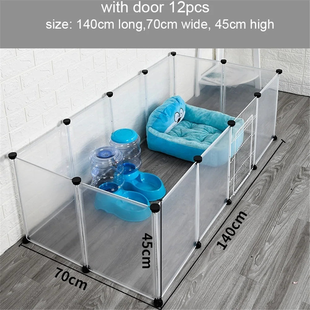 Foldable Pet Playpen Dog Fence Puppy Kennel House Exercise Training Puppy Kitten Space Dogs Supplies Rabbits Guinea Pig Cage