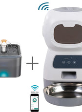 Automatic Cat Feeder 3.5L Dog Dry Food Dispenser Bowl 2L Pet Dogs Water Fountain Drinking Feeding for Pet Smart Tuya WIFI Feeder