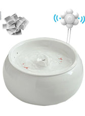 1.5L Electric Ceramic Water Fountain for Cats and Dogs, Automatic Cat Water Dispenser, Pet Bowl