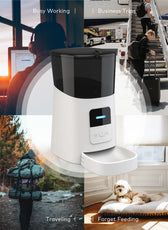 6L Large Capacity Intelligent Wifi Automatic Pet Feeder for Pet Cats Dogs Smart Food Dispenser APP Timer Pet Feeding Bowl