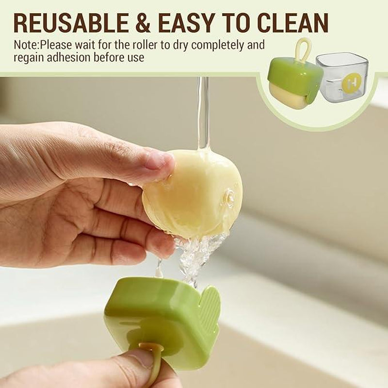 Mini Lint Roller Washable Sticky Roller Reusable Pet Hair Remover for Clothes Portable Travel Home Deshedding Tool Cleaning Cleaner